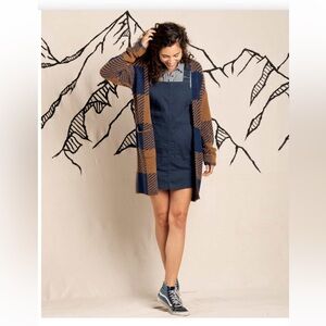 Navy Toad and Co overall jumper with pockets